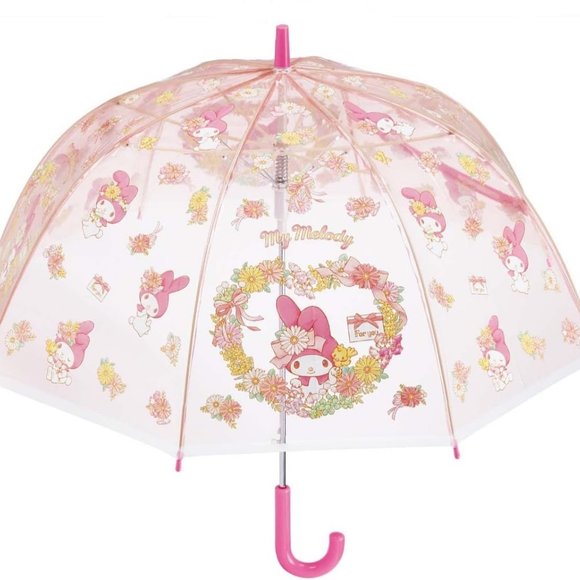 NWT Sanrio My Melody Fashionable Dome-Shaped Vinyl Stick Umbrella.Limited. - Picture 2 of 7